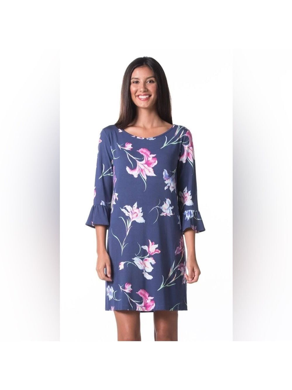 Tori Richard For Your Iris Only Lana Dress in Navy - Size XXS